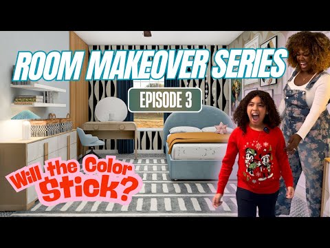 Girl Room Makeover Birthday Surprise | Will the Color Stick S1E3