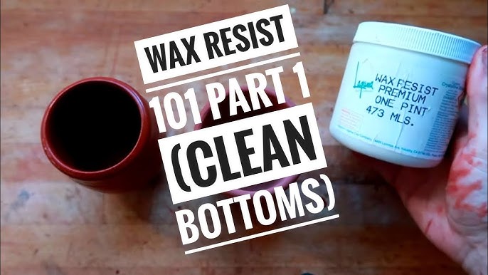 23 Resist Techniques in Ceramics(Wax Resist, Frisket, Shellac Resist, Paper  Resist,and Stencils ideas