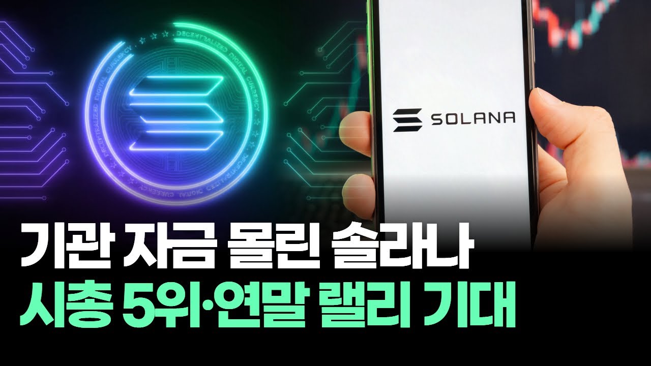 기관 자금 몰린 솔라나, 시총 5위·연말 랠리 기대
