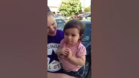 Zoe telling me goodbye