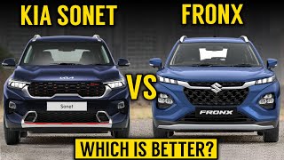 Maruti Suzuki Fronx Vs Kia Sonet | Detailed comparison | Fronx VS Sonet | Which is better?