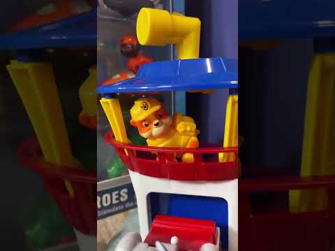 Ігровий набір Dog Paw Patrol Щенячий патруль 10 штук  із Рятувальною станцією БАЗА, видео 2