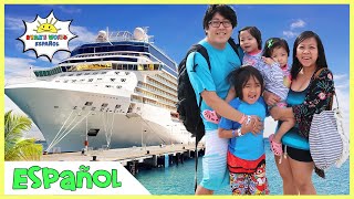 Nos vamos de crucero  Viaje familiar de vacaciones divertidas con la familia Kaji