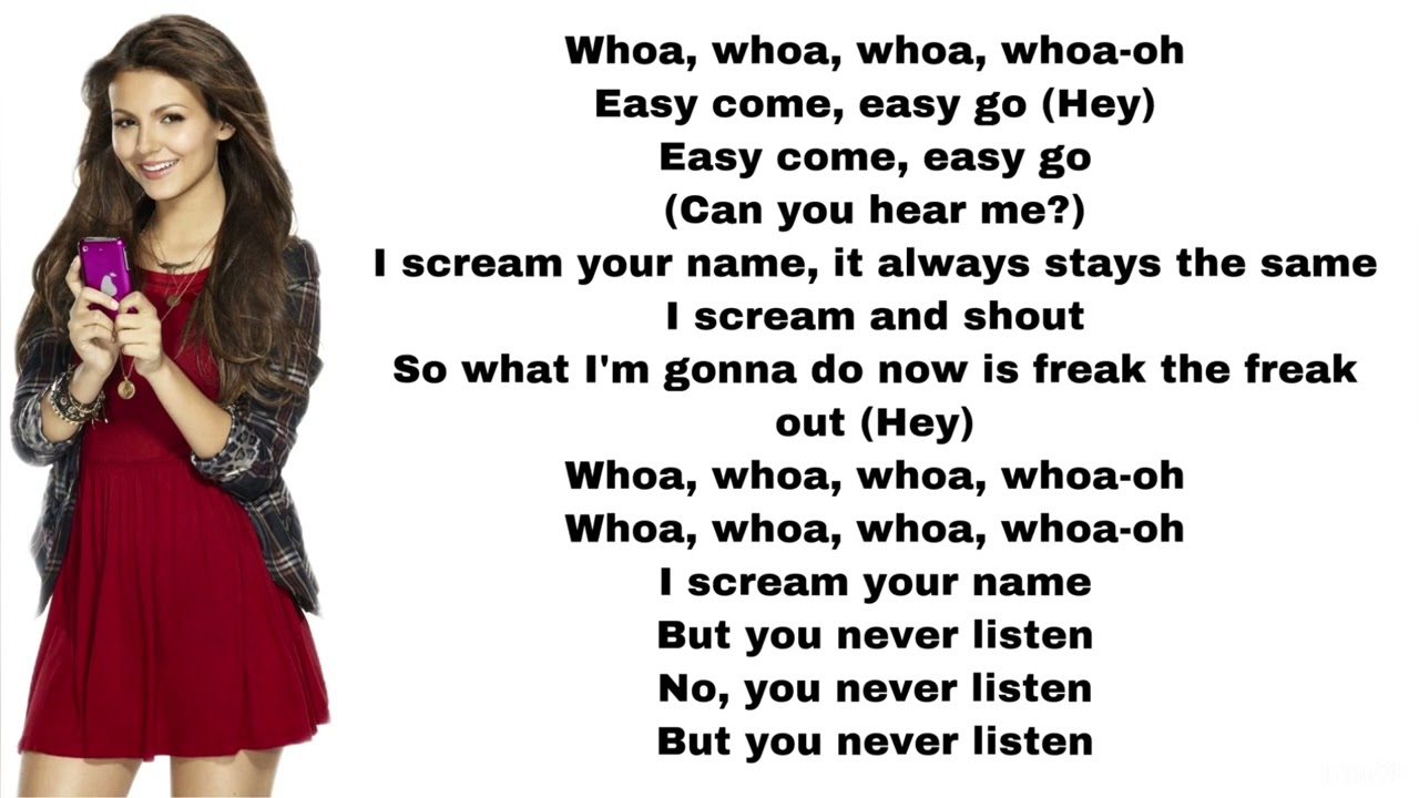 Victorious   Freak the freak out lyrics