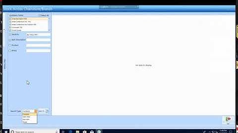 Quick Bill Stock Query across Branches / Stores