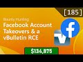 185 - Facebook Account Takeovers and a vBulletin RCE [Bug Bounty Podcast]