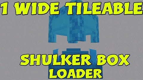 1 Wide Tileable Shulker Box Loader (Easy & Simple) [Minecraft Bedrock 1.20]