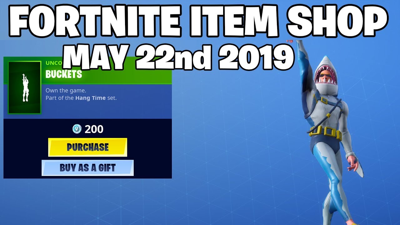 *NEW* Buckets Emote! Fortnite Item Shop 22nd of May (FORTNITE BATTLE ROYALE) YouTube