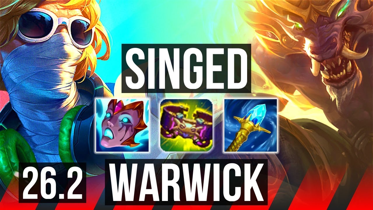 SINGED vs WARWICK (TOP) | EUW Challenger | 26.2