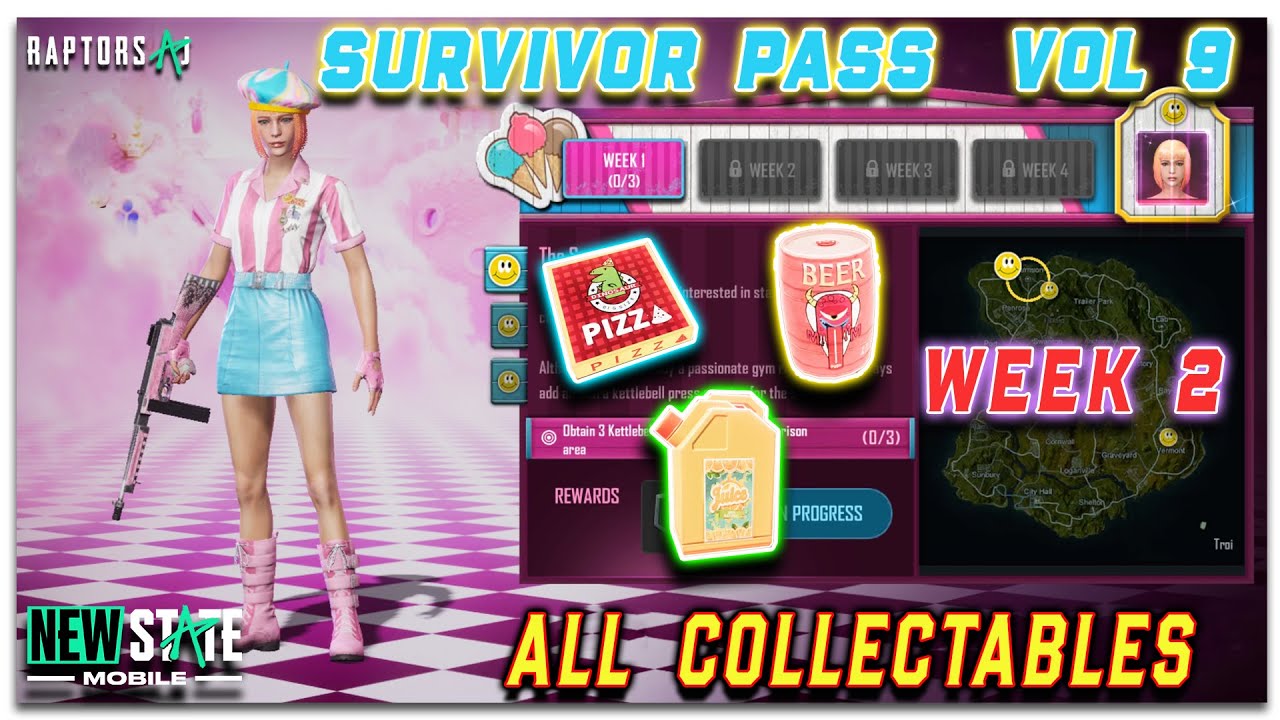 PUBG NEW STATE VOL 9 WEEK 2 STORY MISSIONS | ALL LOCATIONS | 4K |