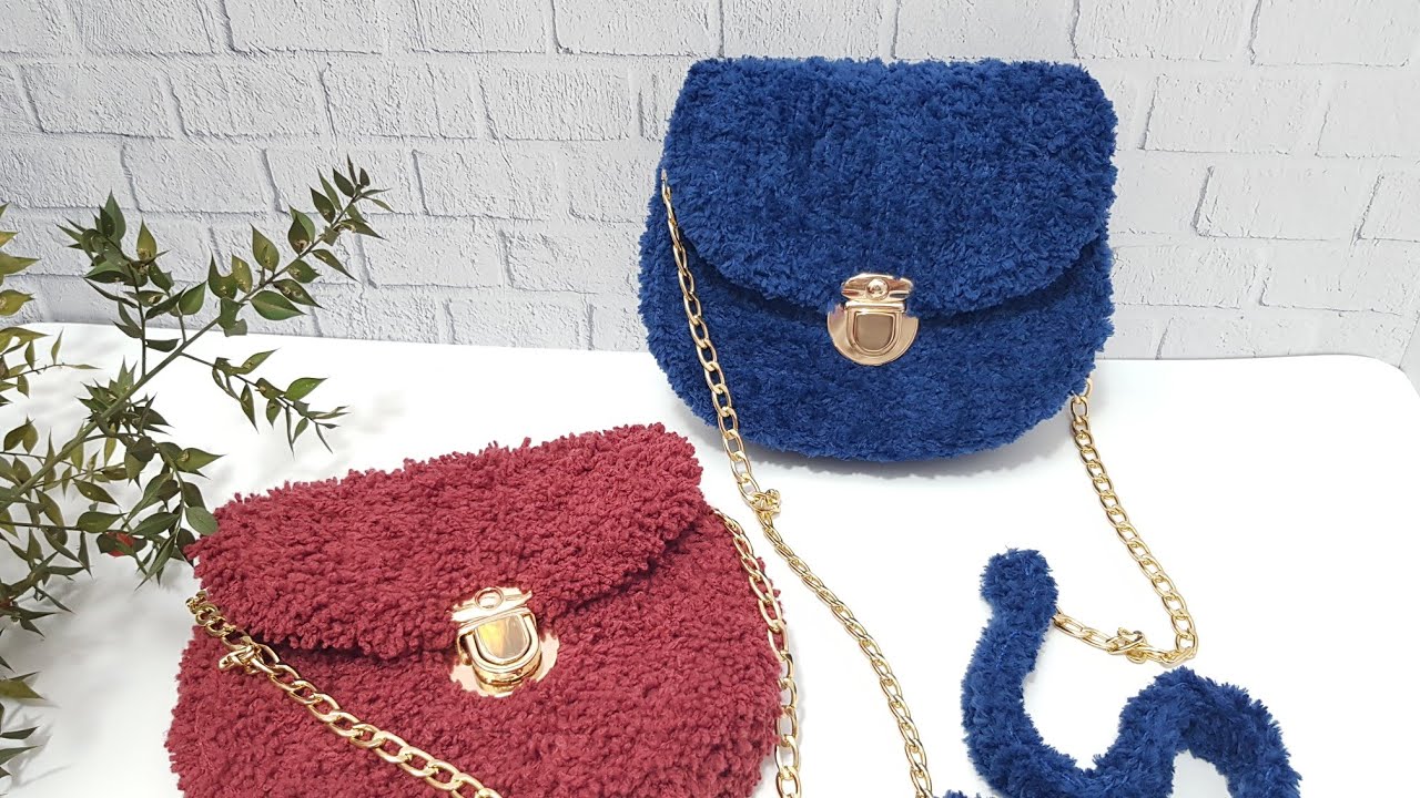 1 SAATTE ÖRÜLEN PELUŞ ÇANTA YAPIMI