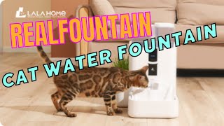 LALAHOME RealFountain Cat Water Fountain