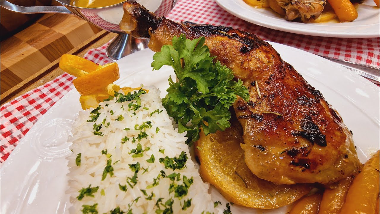 Narancsos mézes sült csirkecomb @szokykonyhaja