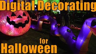 Quick Test Digital Decorating Skeletons with the DBPOWER T20 LCD Projector