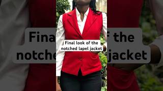 Final look of the notched lapel jacket