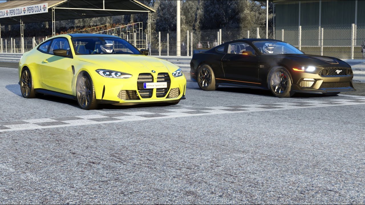 2021 BMW M4 Competition vs 2021 Ford Mustang GT Mach 1 at Monza Full ...