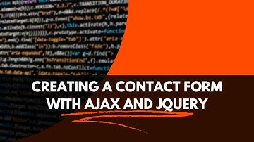 Creating a Contact Form with AJAX and jQuery
