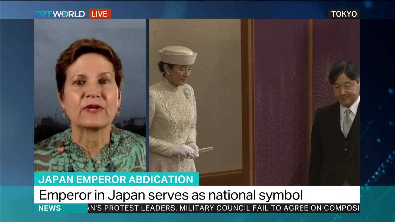 Emperor Akihito thanks Japanese people in farewell remarks newspaper mockup
