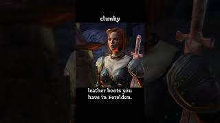 clunky — Dragon age : Origins dialogue scene