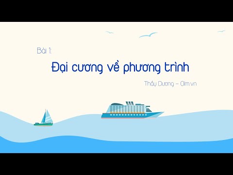 Video Bài 1: Đại cương về phương trình - Toán 10 - [OLM.VN] - youtube