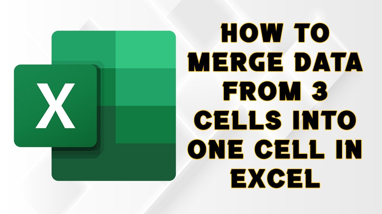 How to merge data from 3 cells into one cell in Excel