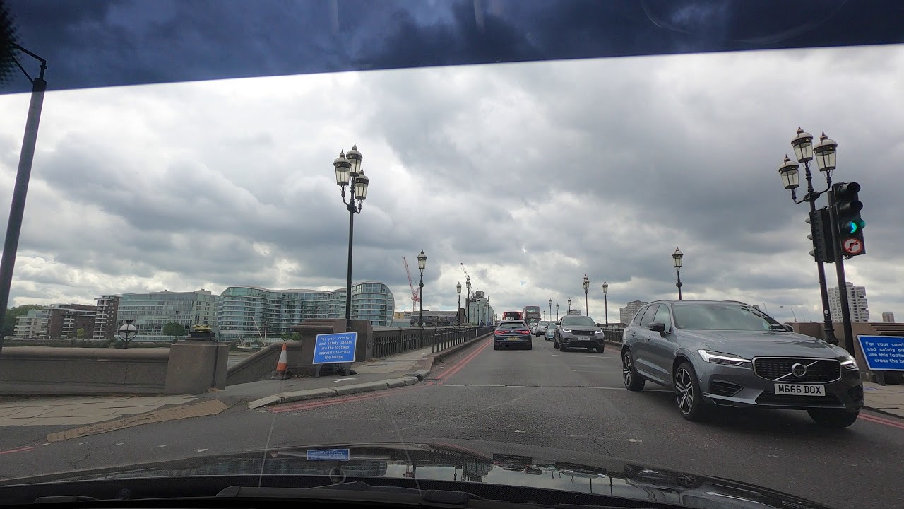 Drive Around London Battersea Bridge YouTube