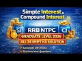 👉 SI &amp; CI Maths 🔥 | RRB NTPC 2026 All 24 Shift Questions 💯 | SSC + Railway All Exams #rrbntpc2026 