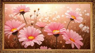 Pink Wildflowers Meadow 🌸 | 4K Floral Frame TV Art Screensaver