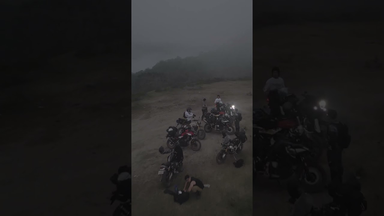 Motocamping in the Philippines mountains 