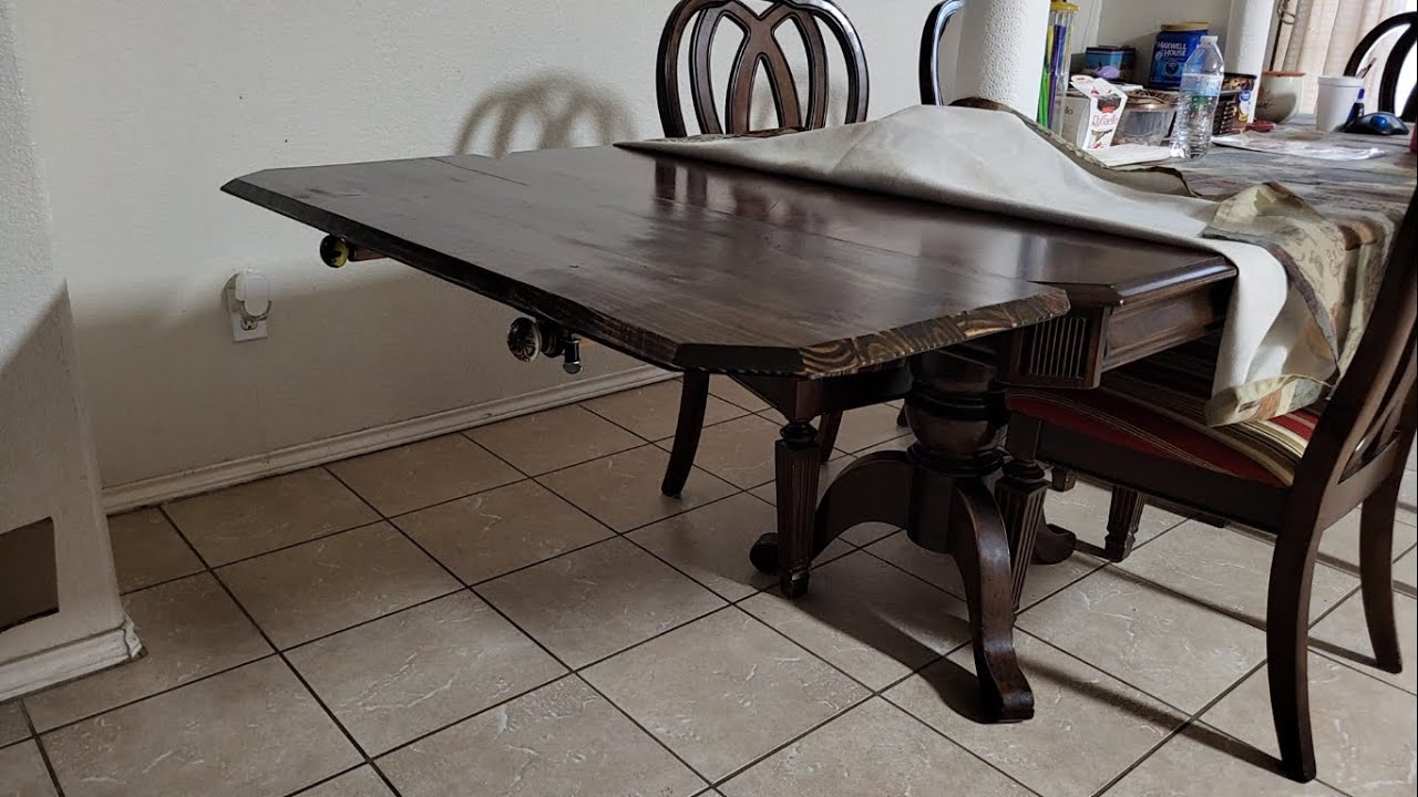 How to Extend Dining Table - YouTube