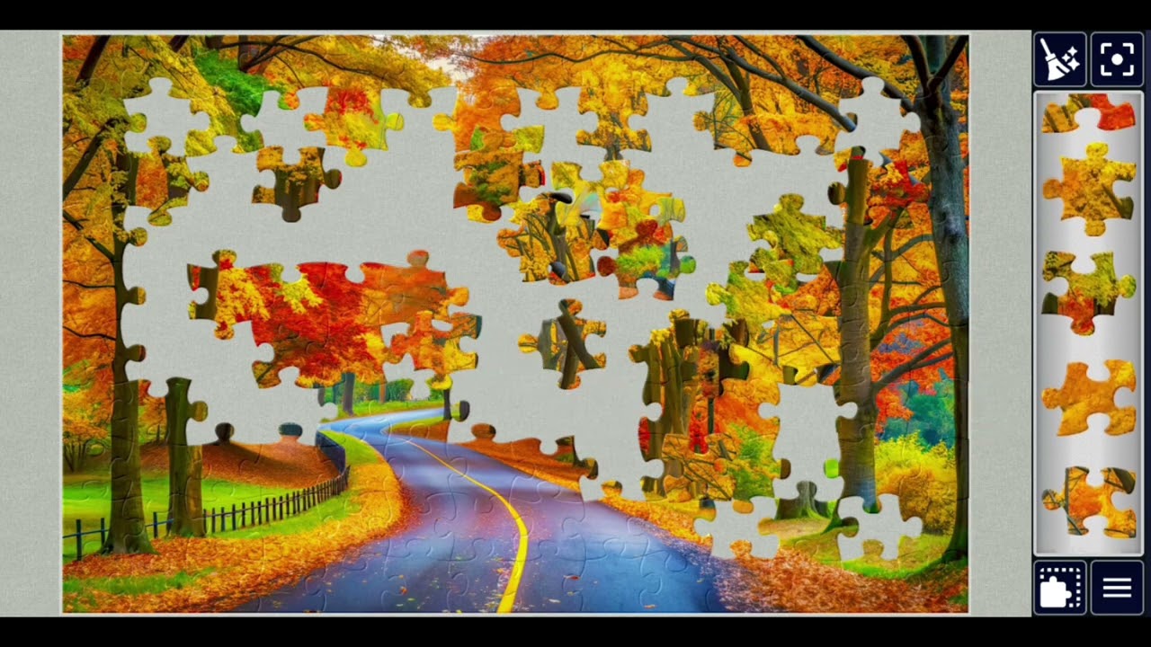 Colorful Country Road in Autumn🥰💞🎉💐jigsawpuzzle🧩🧩//#viralvideo #videos @jigsawpuzzle667 