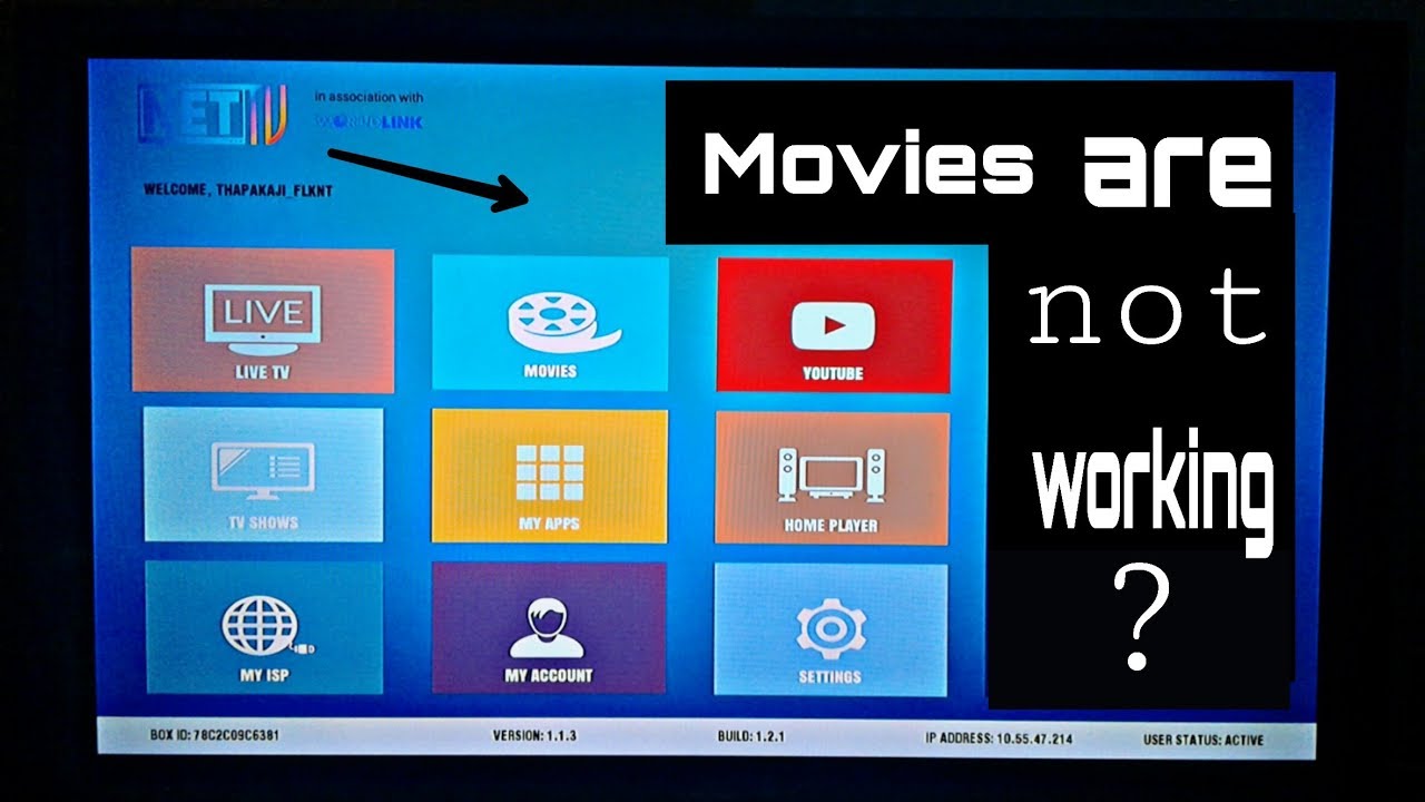 Worldlink Net TV Movies Not Working How to fix Worldlink Net TV Movies Problem YouTube