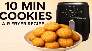 10-Min Crispy Coconut Cookies In Air Fryer Easy & Quick Recipe