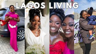 LAGOS LIVING: LEAVING NIGERIA TO UK🇬🇧| BRIDESMAID DUTIES💍A BEAUTIFUL NIGERIAN WEDDING PARTY