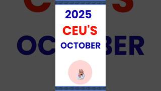 2025 OCTOBER| CEU'S| #aapc #cpc #medicalcodingandbilling