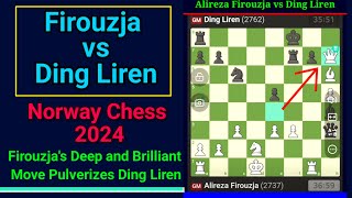 Firouzja Deep and Brilliant Move Pulverizes Ding Liren