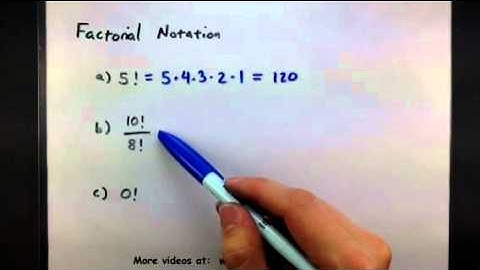Probability - factorial notation