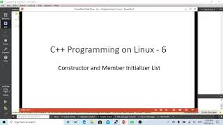 C++ Programming on Linux Constructor and Initialize List