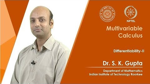 Lecture 08: Differentiability-II