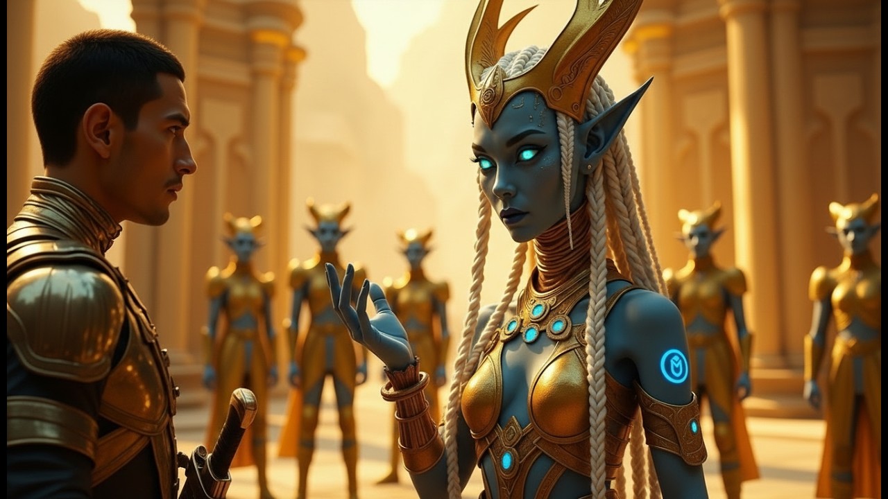 Инопланетная королева застыла, когда её метка истинной пары засияла для человеческого стража