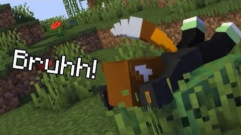 Falling on a Slime Block - Minecraft Animation