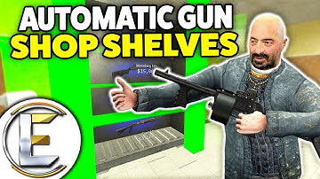 AUTOMATIC GUN SHOP SHELVES - Gmod DarkRP Gun Dealer Life (New Gun Shelf That Makes It Easy)