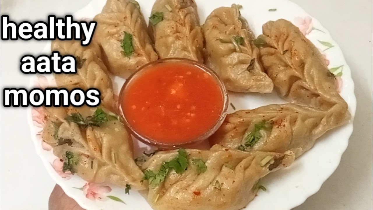 Healthy momos recipe|straight style aata momos|veg momos |momos & red chutney|healthy recipe|मोमोज|