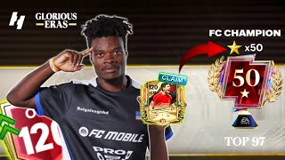 Intense High Level Gameplay Grind To 50 Finally Hit 120 Overall - Fc Mobile