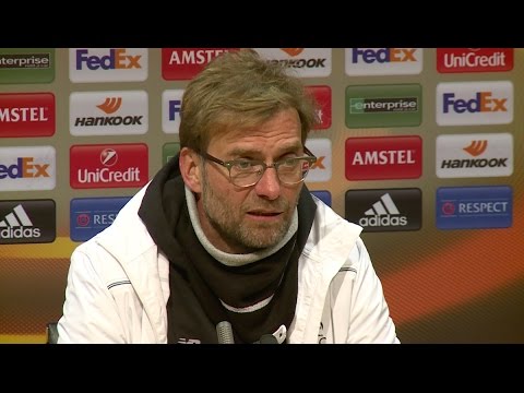 Jurgen Klopp post match press conference - Man Utd 1-1 Liverpool (Europa League)