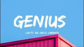 LSD - Genius (Lyrics) ft. Sia, Diplo, Labrinth