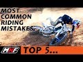 Top 5 Most Common Motocross Riding Mistakes - Learn Dirt Bike Skills!!