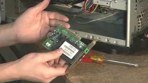 How to Install an Internal Modem