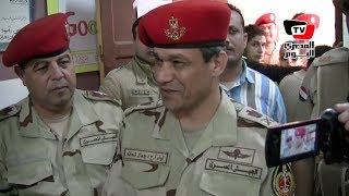 قائد الشرطة العسكرية يتفقد لجان الاستفتاء: الرجالة قايمة بالواجب