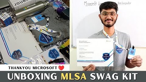 Unboxing Microsoft Learn Student Ambassador Swag Kit | MLSA 💯🔥#microsoft